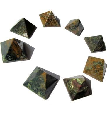 Forest Jasper Crystal Pyramid