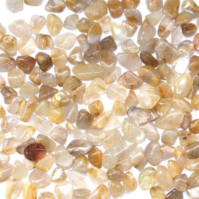 Golden Angel Hair Quartz Tumblestone