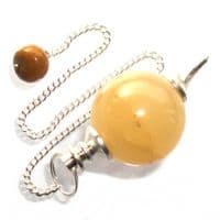 Golden Quartz Ball Dowsing Pendulum