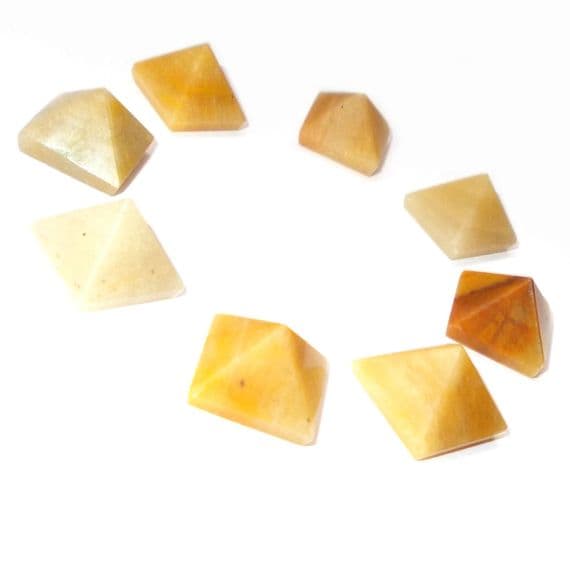 Golden Quartz Crystal Pyramid