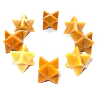 Golden Quartz Merkaba Star Crystal