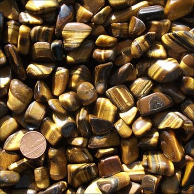 Golden Tiger Eye Tumbled Stone