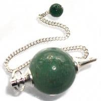 Green Aventurine Ball Dowsing Pendulum