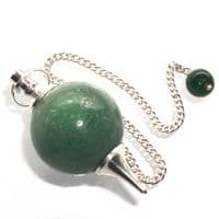 Green Aventurine Ball Dowsing Pendulum