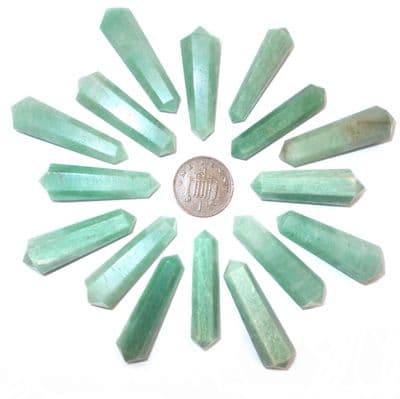 Green Aventurine DT Crystal Vogel Wand