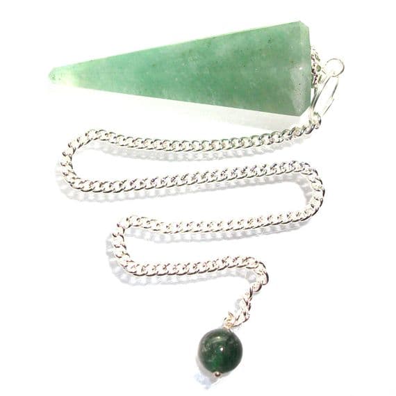 Green Aventurine Pendulum Scrying Point