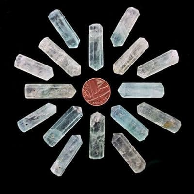 Green Fluorite Side Drilled Hexagonal Wand ST Point