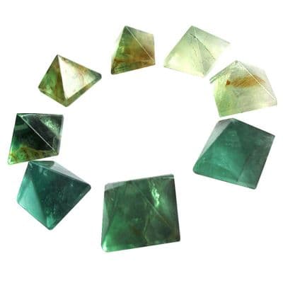 Green Fluorite Stone Pyramid