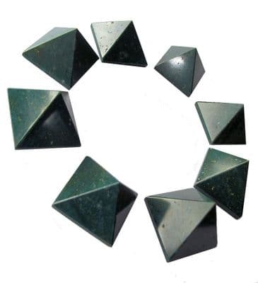 Green Jasper Crystal Pyramid