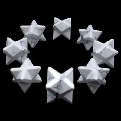 Howlite Merkaba Star Crystal
