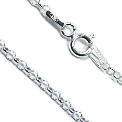 Italian Sterling Silver Delicate Belcher Chain 1mm-1.5mm