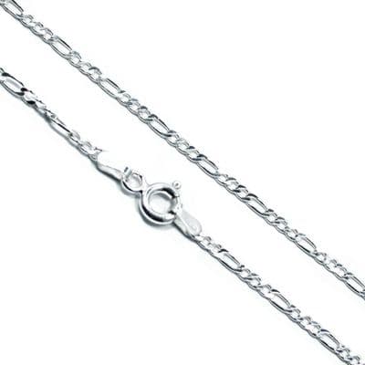 Italian Sterling Silver Figaro Chain 2mm