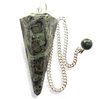 Kambamba Jasper  Dowsing Pendulum Point