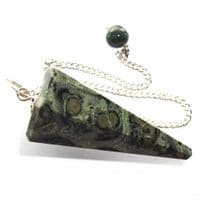 Kambamba Jasper  Dowsing Pendulum Point