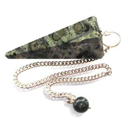 Kambamba Jasper  Dowsing Pendulum Point