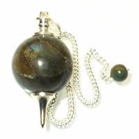 Labradorite Ball Dowsing Pendulum