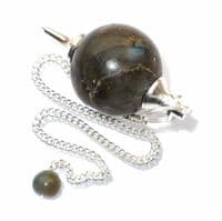 Labradorite Ball Dowsing Pendulum