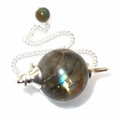 Labradorite Ball Dowsing Pendulum