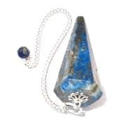 Lapis Lazuli Dowsing Pendulum Blue Point