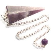 Lepidolite Dowsing Pendulum Point
