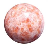 Natural Sunstone Crystal Ball Divination & Meditation 53mm 200g SUN14