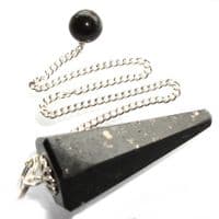 Nuumite Nuummite Dowsing Crystal Pendulum Point