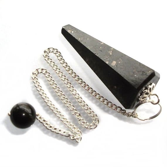 Nuumite Nuummite Dowsing Crystal Pendulum Point