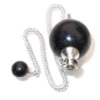 Nuummite Ball Pendulum Crystal Dowser