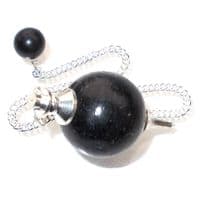 Nuummite Ball Pendulum Crystal Dowser