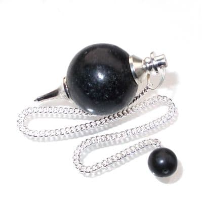 Nuummite Ball Pendulum Crystal Dowser