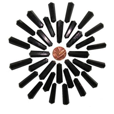 Nuummite DT Crystal Vogel Wand