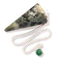 Ocean Jasper Pendulum Dowsing Crystal Point