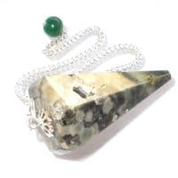 Ocean Jasper Pendulum Dowsing Crystal Point