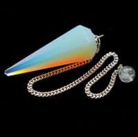 Opalite Pendulum Dowsing Crystal Point