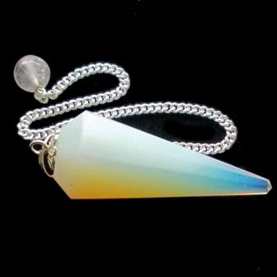 Opalite Pendulum Dowsing Crystal Point