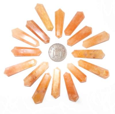Peach Aventurine DT Vogel Wand