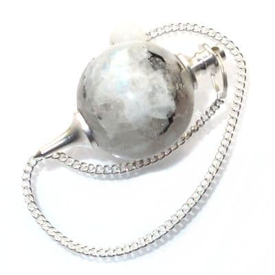 Rainbow Moonstone Ball Divination Pendulum