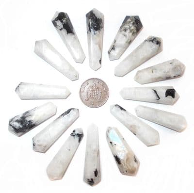 Rainbow Moonstone DT Vogel Wand