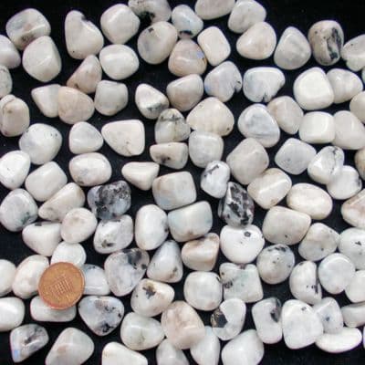 Rainbow Moonstone Tumbled Stone