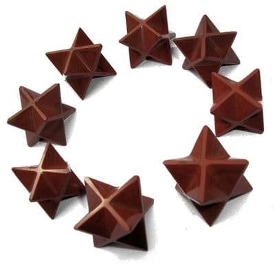 Red Jasper Merkaba Star Crystal