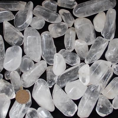 Rock Crystal Quartz Tumblestone Large Size