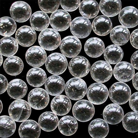 Rock Quartz Crystal Ball Marble