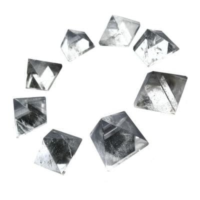 Rock Quartz Gemstone Pyramid
