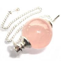Rose Quartz Ball Divination Pendulum