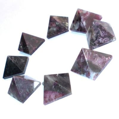 Rubellite Schorl Crystal Pyramid