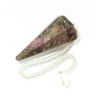 Rubellite Schorl Dowsing Point Pendulum