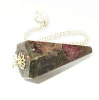 Rubellite Schorl Dowsing Point Pendulum