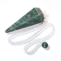 Ruby in Zoisite Dowsing Point Pendulum