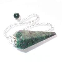 Ruby in Zoisite Dowsing Point Pendulum