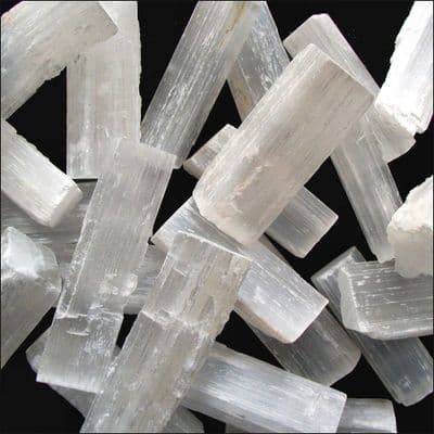 Selenite Satin Spar Mineral Specimen 30g
